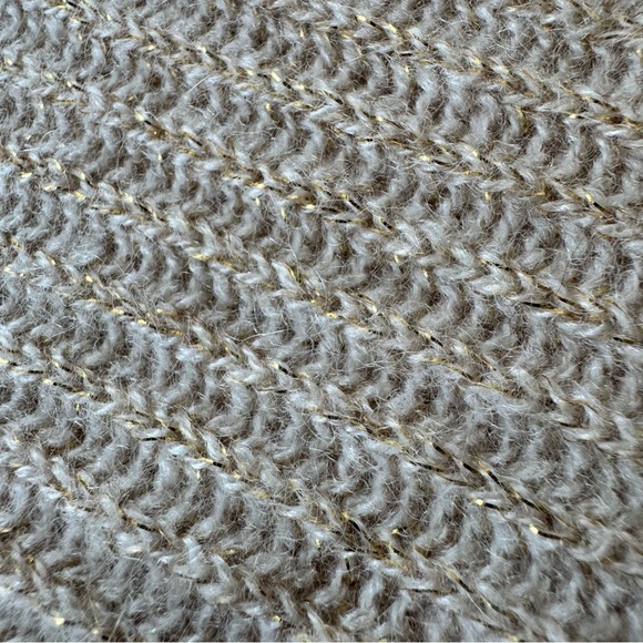 Yama by Gobi Mongolian Cashmere Dress Large Tan Gold Ribbed Knit Sleeveless - Picture 6 of 10